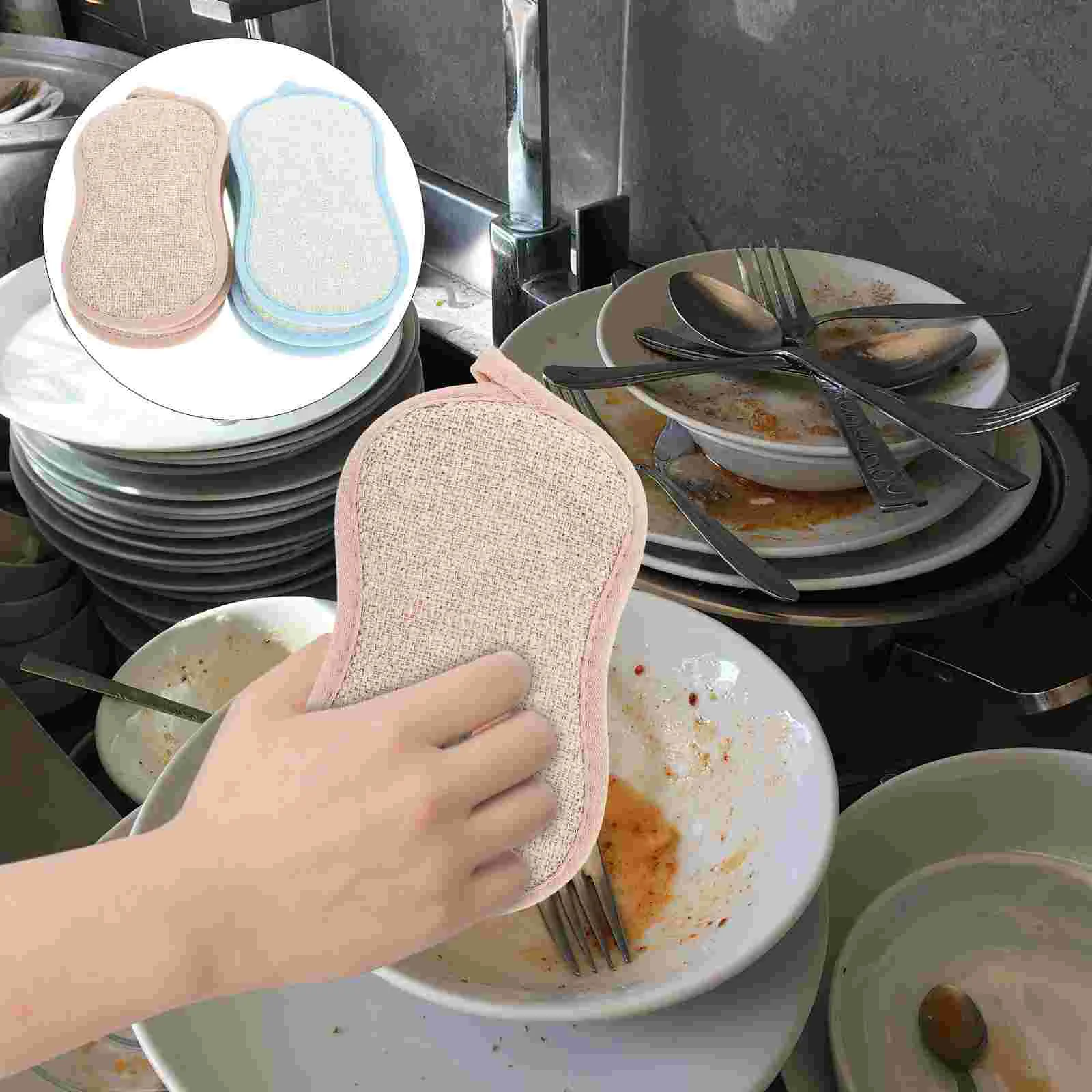 

6pcs Cleaning Sponge Home Kitchen Sponges for Dish Kitchen Scrub Sponge Kitchen Supplies
