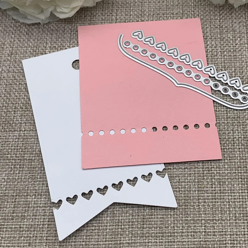Neue Notecard Borte Metall Schneiden Stirbt Schablonen Für DIY Scrapbooking Dekorative Handwerk Stanzen Vorlage Form