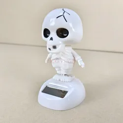 Shake Head To Furnishing Articles Vehicle Interior Lovely Flowers Car Solar Skeleton Decoration Supplies Small Place Doll 2021