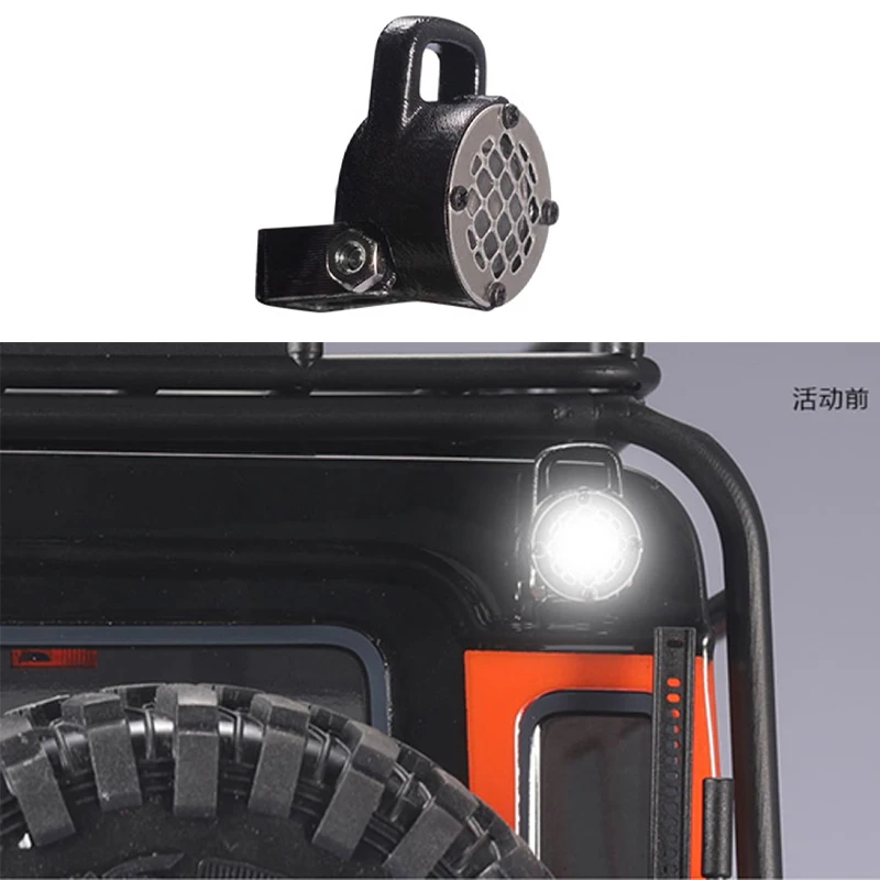 Simulazione Proiettore Paralume Per 1/14 Tamiya Rc Truck 1/10 Rc Crawler Car Traxxas Trx4 Defender Trx6 Axial Scx10 Ii 90046