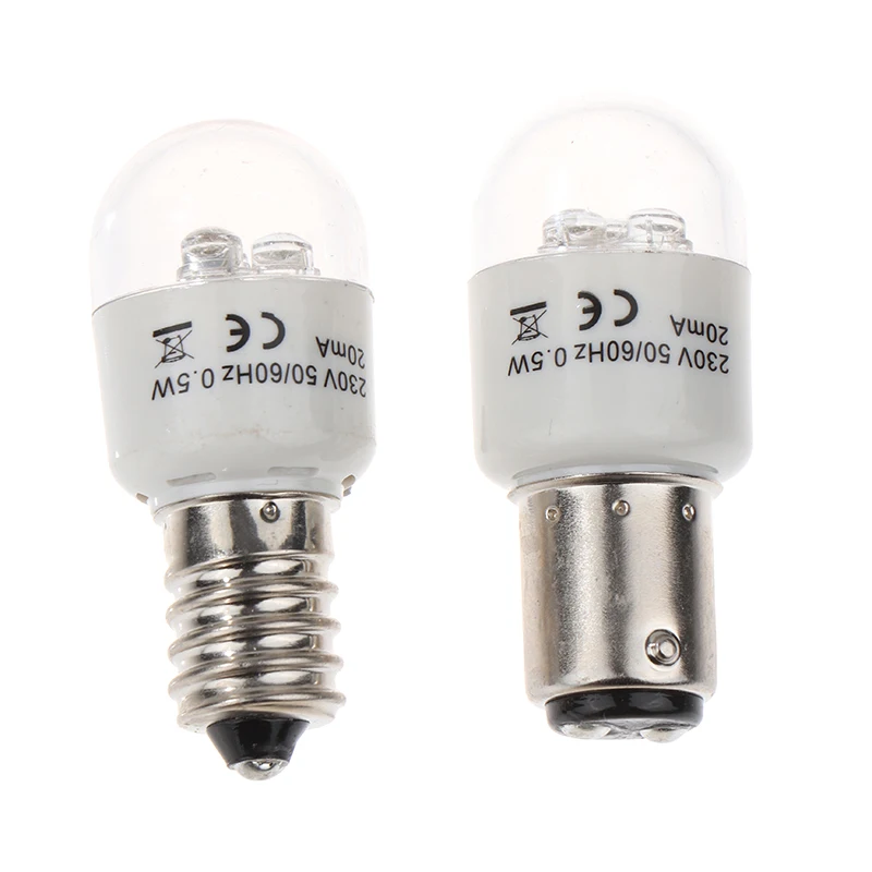 

1pce Sewing LED Bulb BA15D/E14 Light Illuminate 0.5W AC 190-250W Lamp Home Sewing Machine