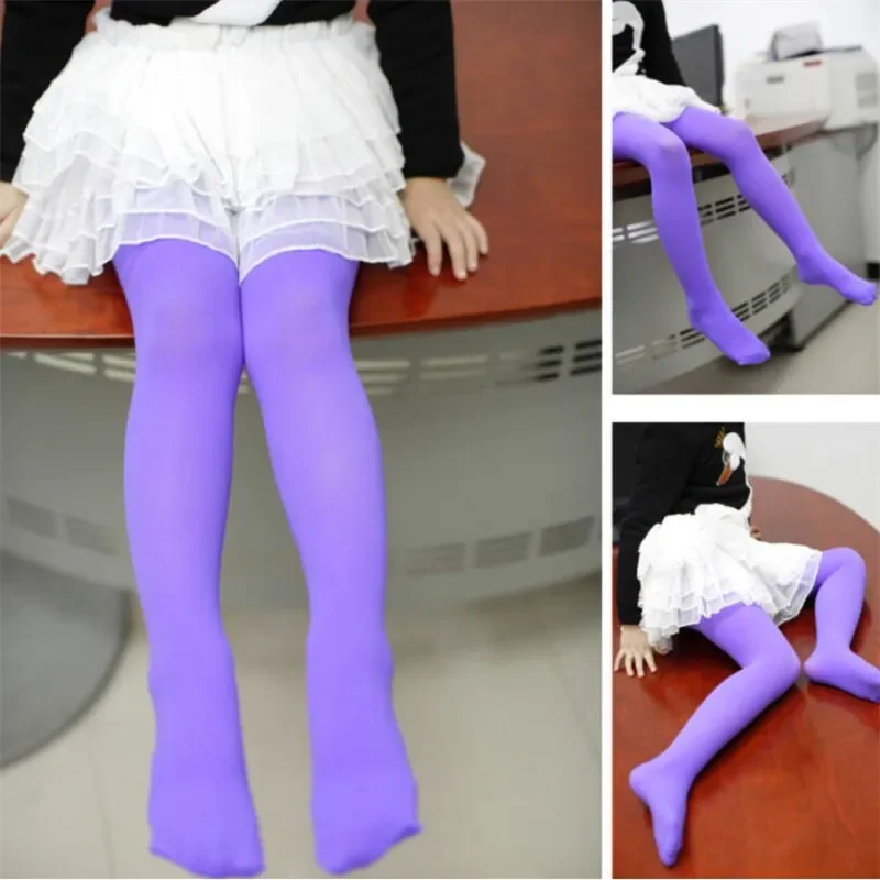 Spring Summer Autumn Candy Color Children Tights Kids Pantyhose Ballet Tights Toddler Tights For Baby Girls Kids Velvet Pantyhose Tights Stockings for Girls Dance