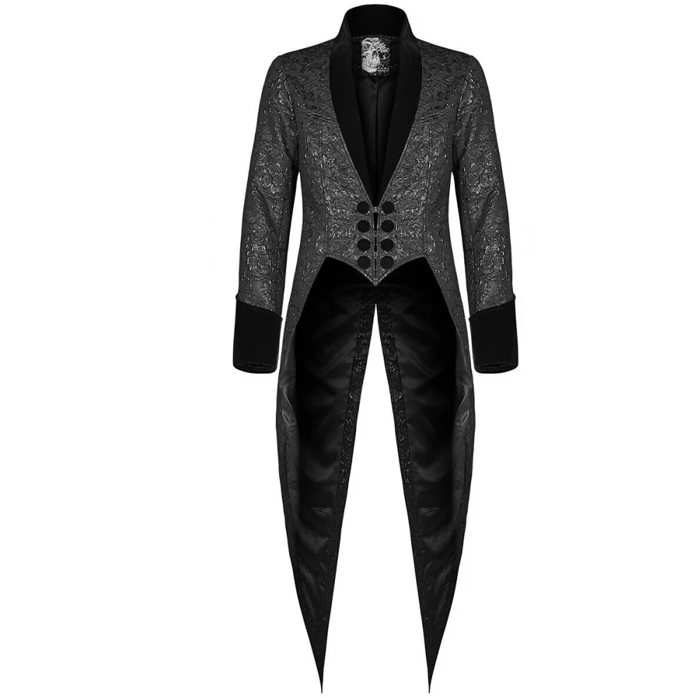 Plus Size S-5XL Medieval Renaissance Steampunk Tailcoat Halloween Costumes for Men Vampire Victorian Jacket Frock Coat Halloween