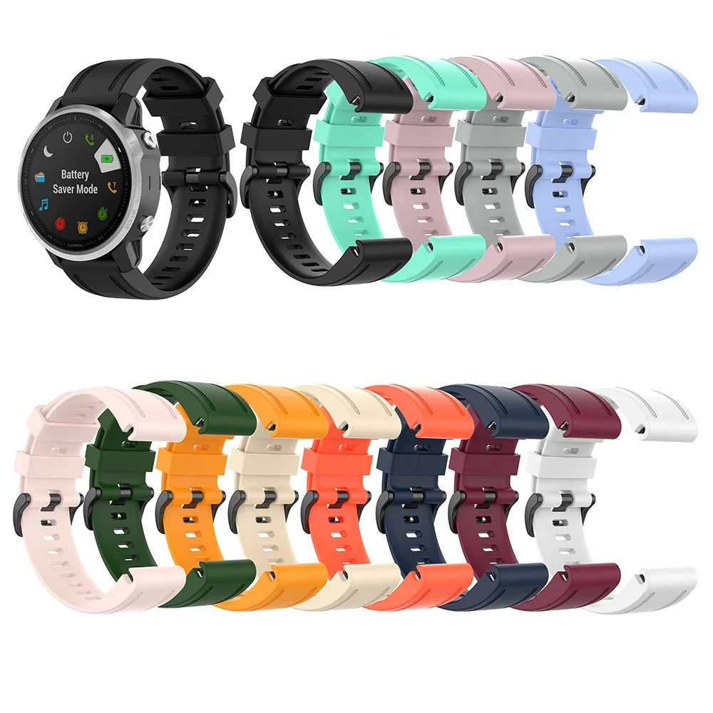 Garmin Cinturino Originale 20mm Con Sgancio Rapido – Per Fēnix 5S/6S/7S, Instinct 2S E Tanti Altri – Silicone Nero