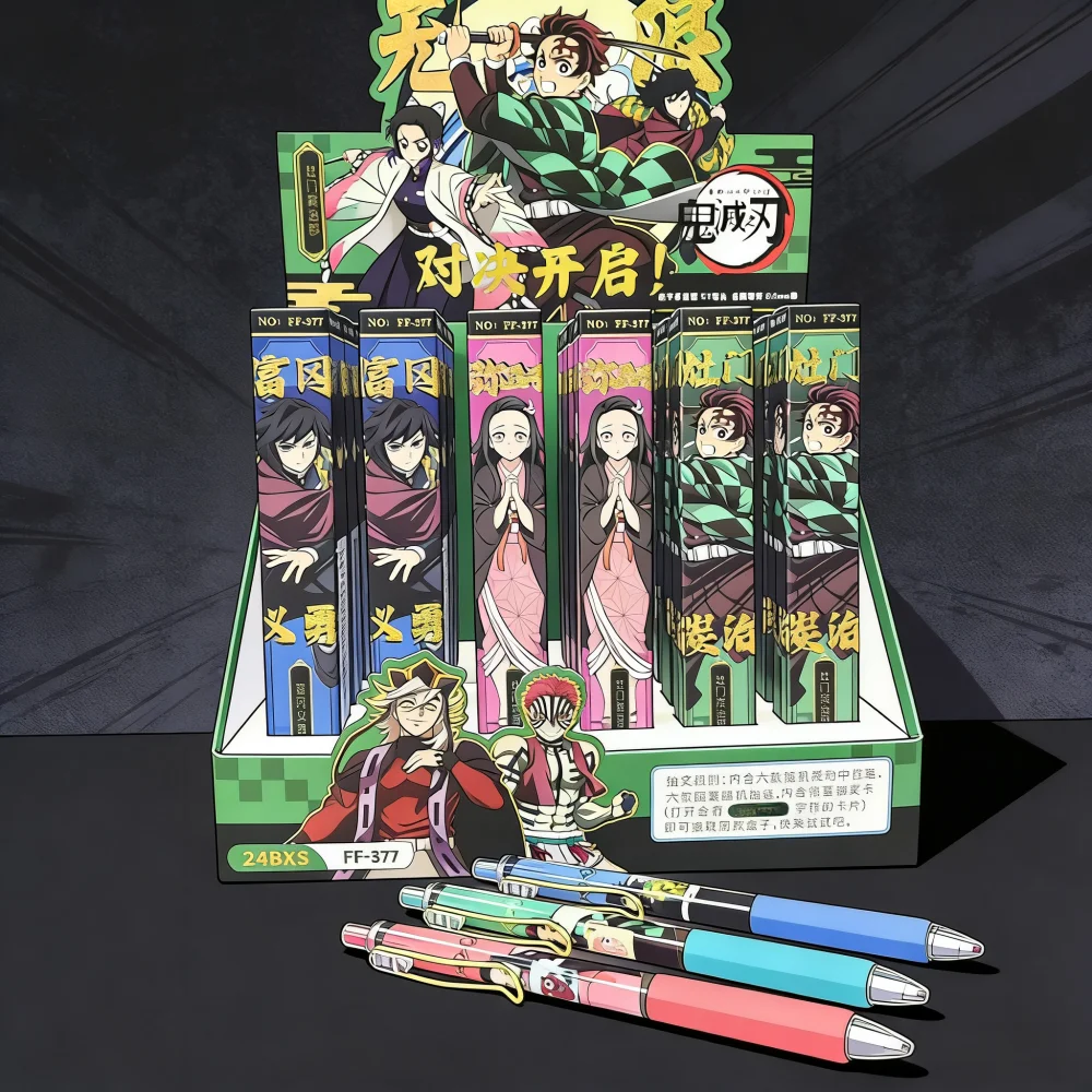2026년 인기 일본 애니메이션 젤 펜, 검정 잉크, 코스프레 소품, 학생 선물, 남녀 공용