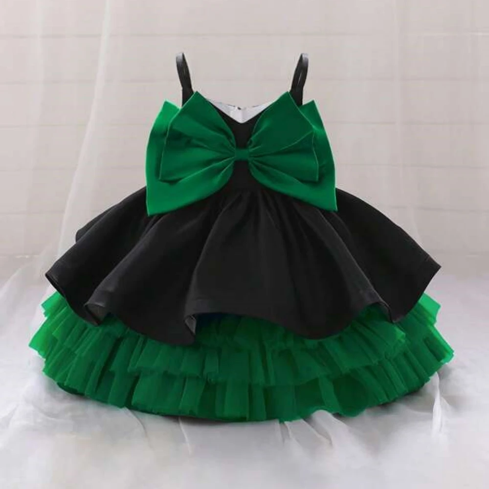 slim fit dress slacks Princess Dark green Ball Gown Baby Flower Girl Dress ,Kids Party Dress –  Siaoryne main image 1