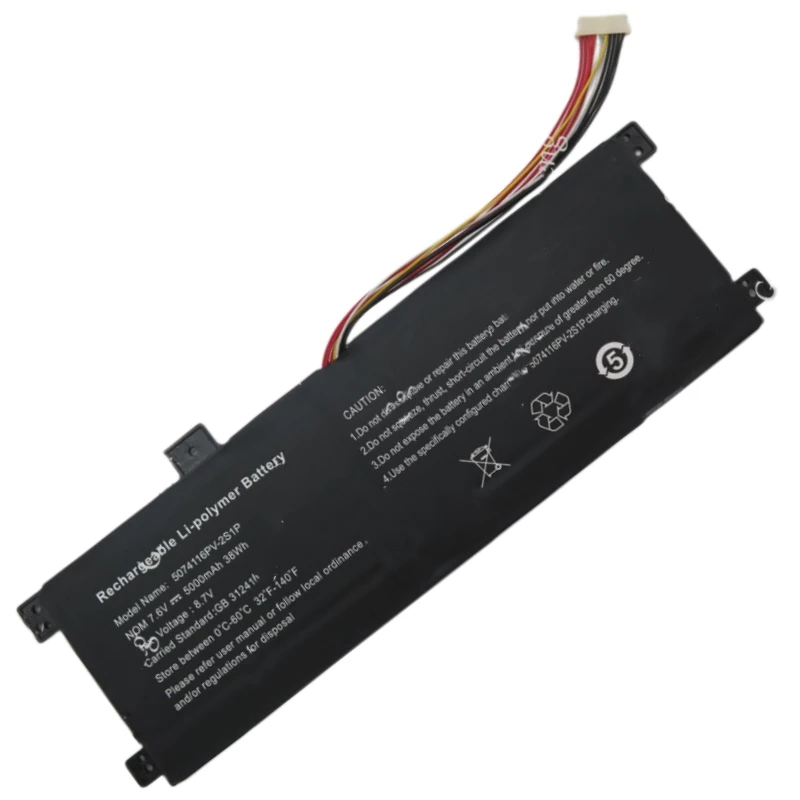 Bateria de Substituição para Netbook Tablet pc 5074116pv2s1p 7.7v 30.8wh 4000mah 7.6v 38wh 5000mah A22b07914 Novo - Imagem 4