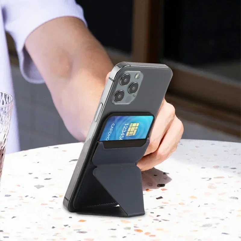 حامل بطاقات جلدي مغناطيسي قوي 2 في 1 لحامل محفظة M...