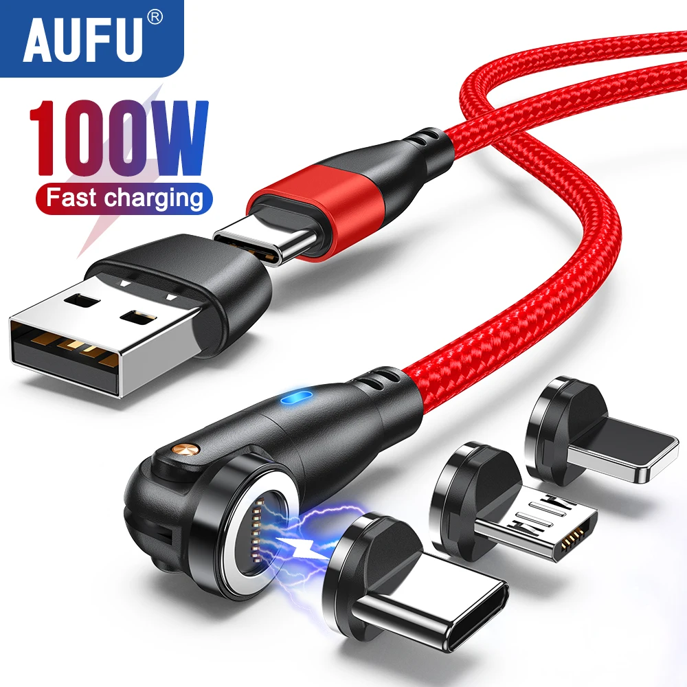 Cavo USB Magnetico 2 in 1 con Connettori Type-C e