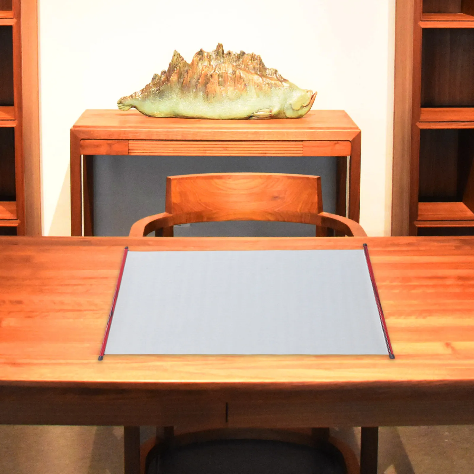 재사용 가능한 서예 천 매트 학생 및 예술가를 위한 물 그림 천 빈티지 스타일 접이식 연습용 스크롤 홈 오피스용