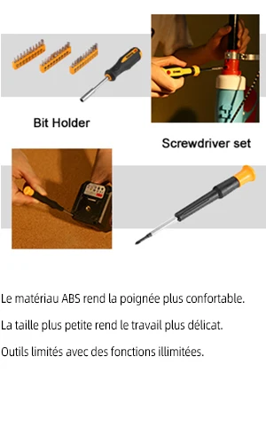 DEKO Ensemble d'outils de réparation à domicile de 100 pièces, trousse à outils de ménage général avec rangement