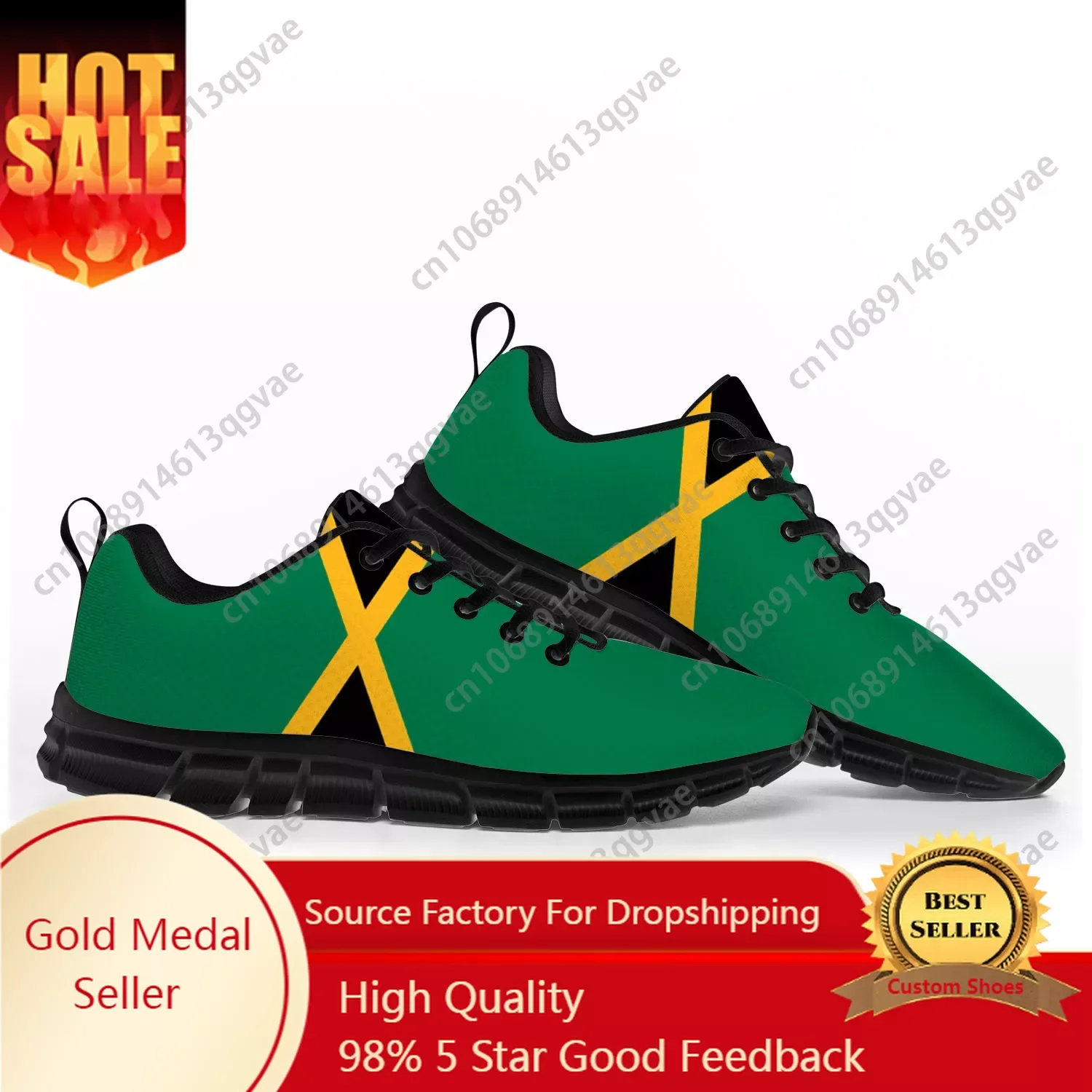 Jamaican Flag Sports Shoes Mens Womens Teenager Kids Children Sneakers Jamaica Casual Custom High Quality Couple Shoes