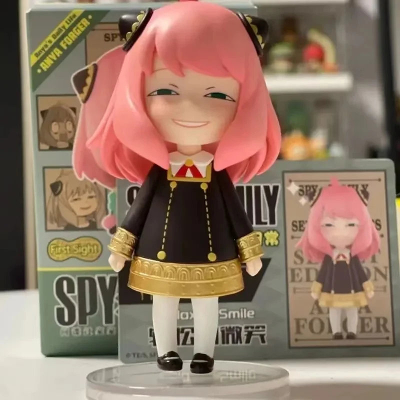 thumbnail image 1 of Figura de acción de la familia Anime Spy X Anya, 1/6/7 piezas, figura de acción de la vida diaria de Anya con sonrisa relajada, estatua de colección, juguete para regalo de niños, 1 of 5