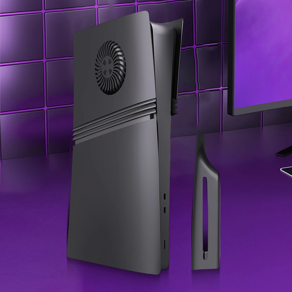 Face Plate Console Cover ABS Hard Case Anti-Scratch Side Plate Shell Shockproof Hard Shell Skin for PS5 Pro Disc/Digital Edition