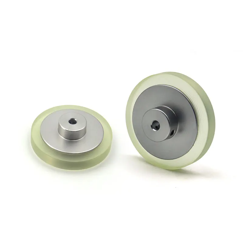 Polyurethane Metal Wheel synchronous length counter encoder meter, counting distance, rubber diameter , 200mm φ6mm 8mm 10mm