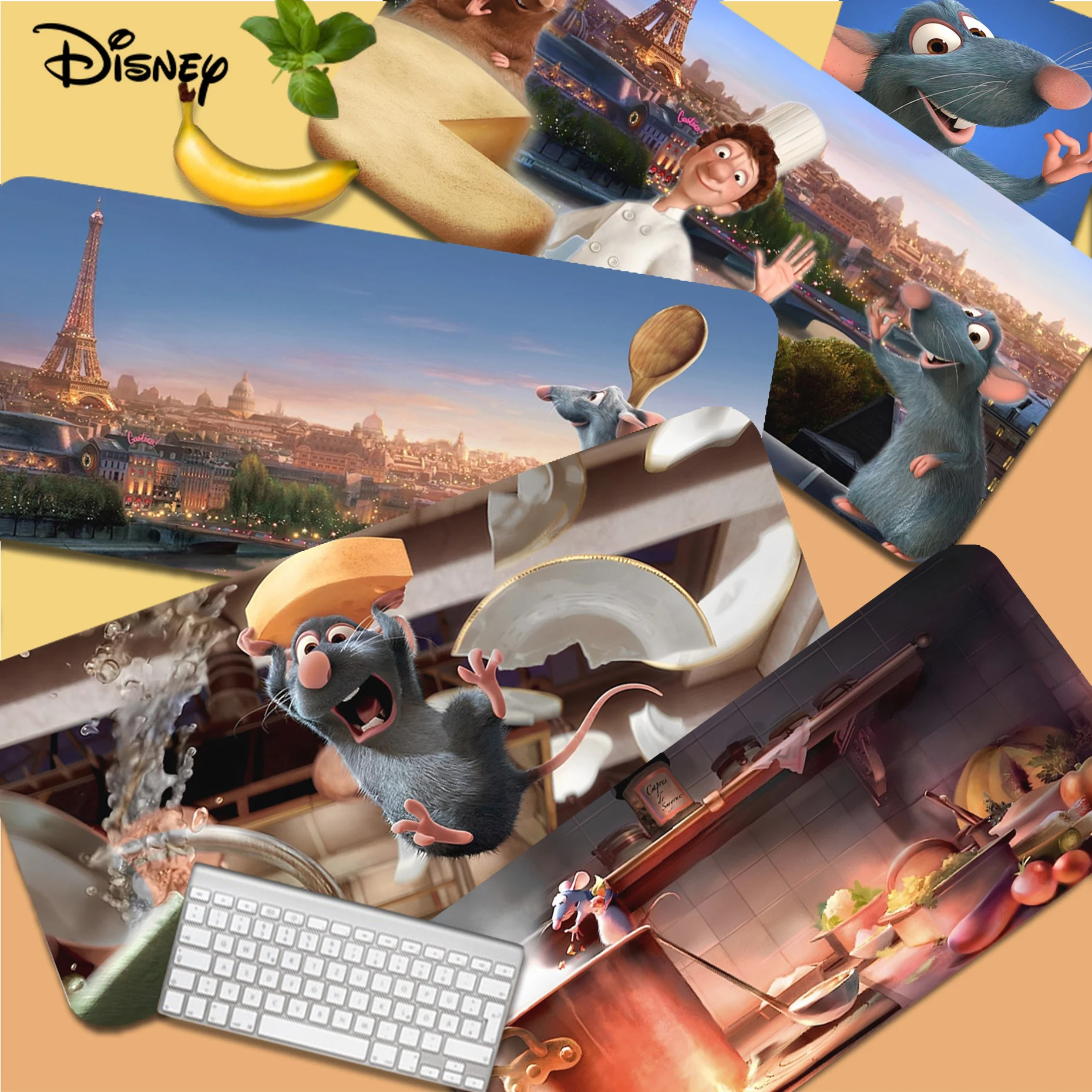 Disney Ratatouille Mousepad Nuovi Arrivi Gamer Speed Mouse Retail Small Rubber Mousepad Size Per Big Csgo Game Desktop Pc Laptop