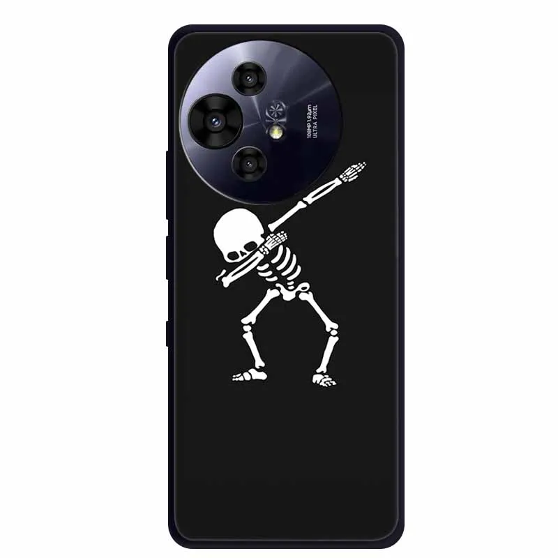 Premium Black Silicone Protective Case for TCL 50 Pro NxtPaper 5G