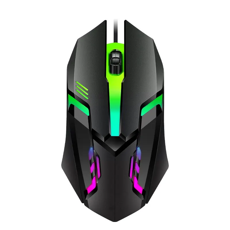 1 PC ITLY M01 Sports LED Luminous Backlit USB Wired Gaming Mouse for Desktop PC Laptop Office Computer Gaming Mouse