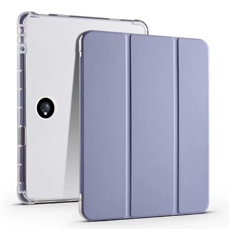 Clear Stand Soft TPU Back Cover with Pencil Holder