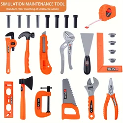Children's Educational Toolbox Set - Interactive Repair and Engineering Learning Toy Set (25 tools)