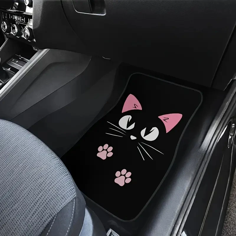 Cartoon Cat Car Floor Mats 3