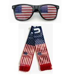 Patriotic USA Fan Kit: Ultimate Supporter Set for Game Day & Celebrations (2pcs)