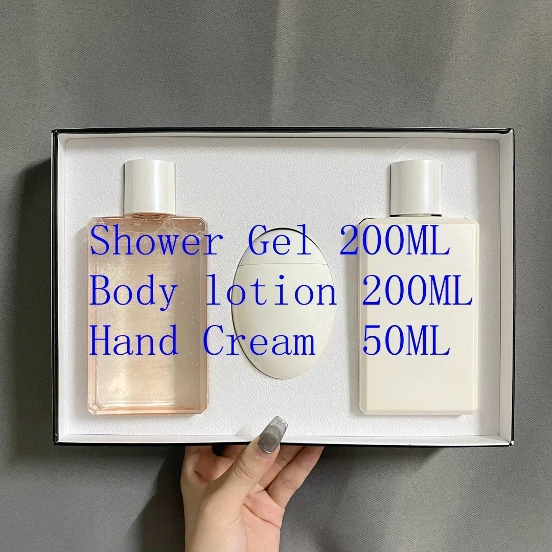 

10 days New The Shower Gel Set Womem Body Wash 200ml +Hand Cream 50ml +Body Lotion 200ml Set Moisturizing and nourishing