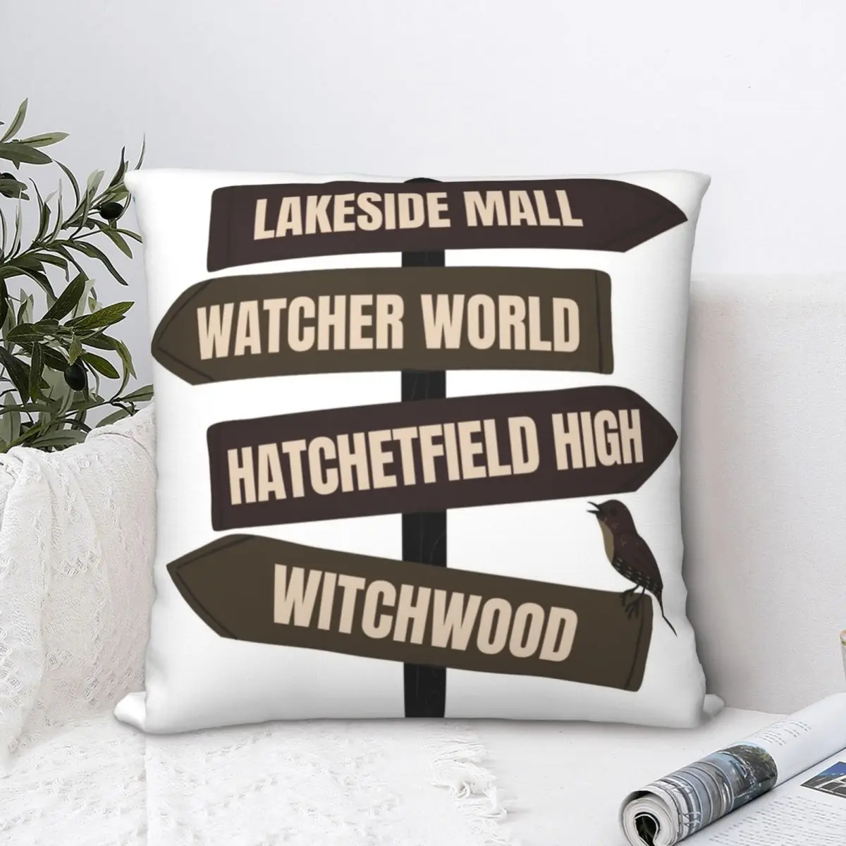 

Hatchetfield Sign Post Square Pillowcase Polyester Pillow Cover Velvet Cushion Zip Decorative Comfort Throw Pillow home Bedroom