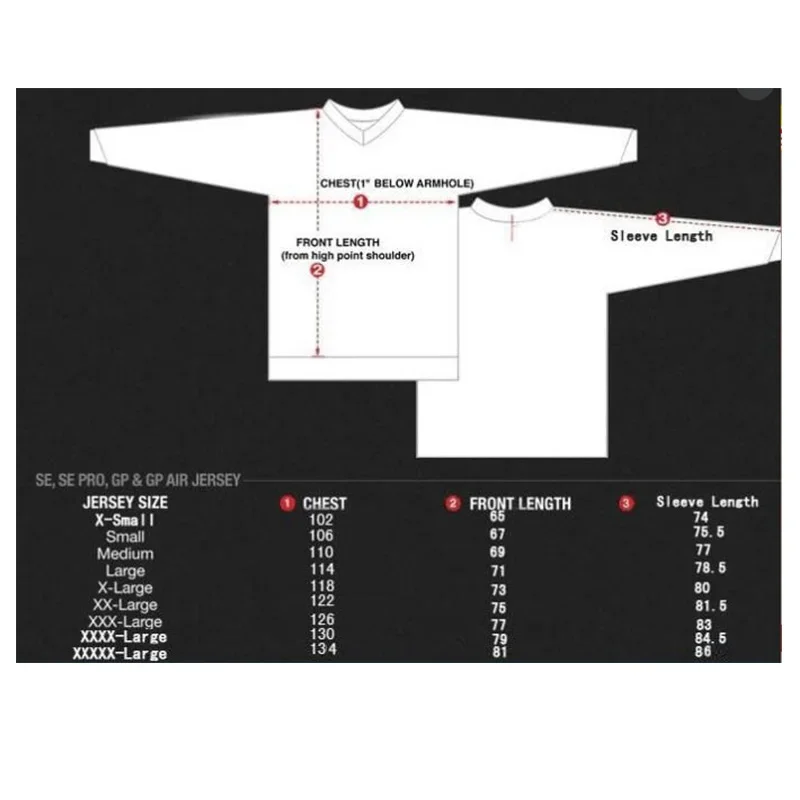 New Sram Motorcycle Off-Road Long Sleeve Cycling Jersey DH Downhill Endurance Race MTB Polyester Breathable Quick-Drying T-Shirt 2