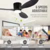 Modern LED Ceiling Fan Light Room decoration Low Floor Decorative Light Energy-saving Light With Fan In Bedroom And Home 2
