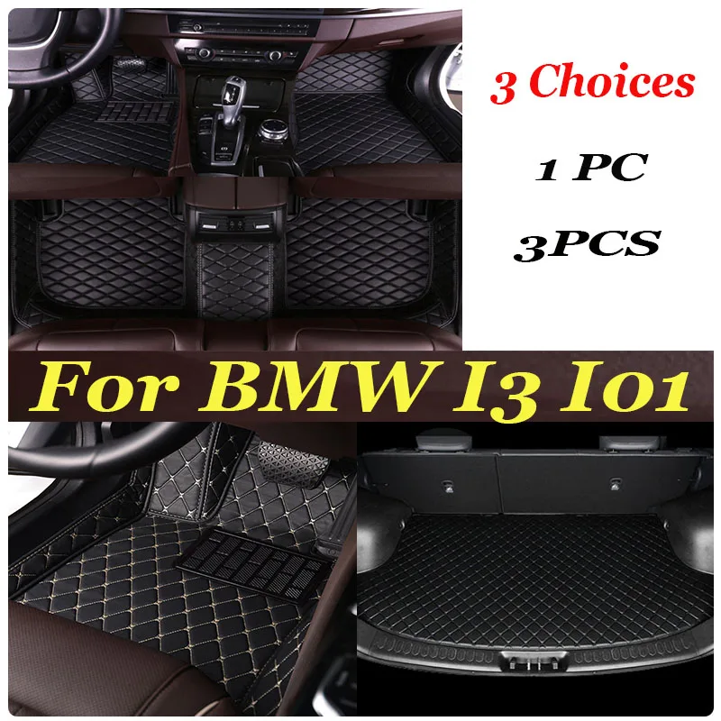 

Car Floor Mats For BMW I3 I01 2013~2022 Luxury Leather Mat Rug Auto Waterproof Carpet Set Interior Parts Car Accessories 2014