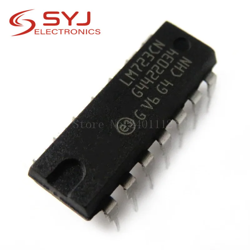 

10pcs/lot LM723CN LM723 DIP Adj. Voltage Regulator IC 2-37V 150mA New Original In Stock