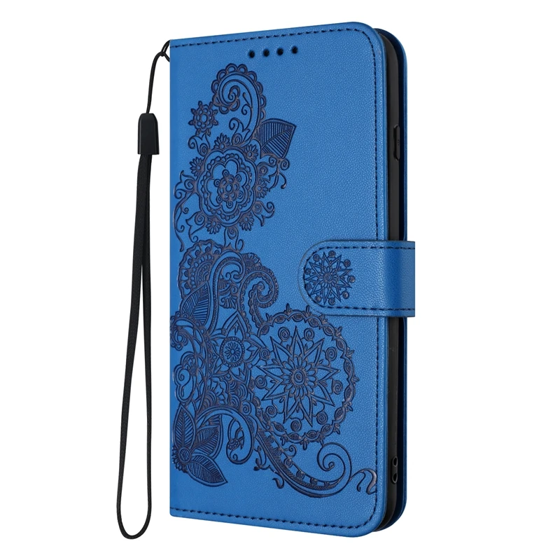For Motorola Moto G55 5G Case Paisley Leather Flip Stand Phone Case on For Etui Motorola MotoG55 G 55 Moto G35 Wallet Book Cover 3