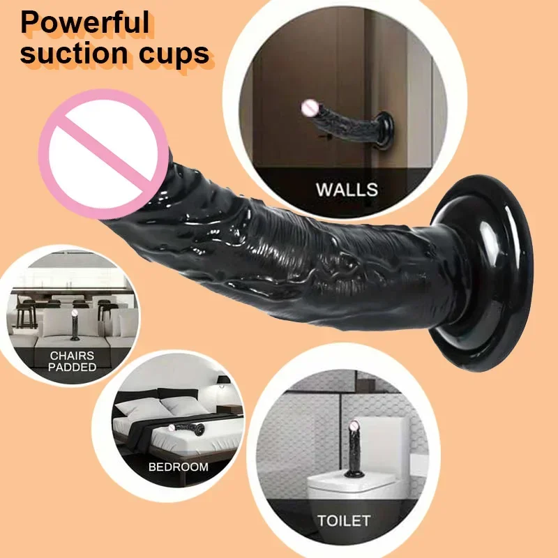 Dildo Realistic Jelly with Suction Cup Sex Toy for Woman