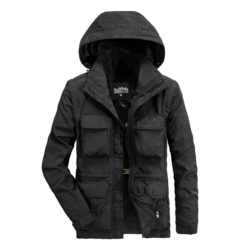 Parkas Men's Spring Jackets Motorcycle Jacket Hooded Streetwear New in Outerwears Clothes Luxury Clothing Winter Mens Tactical