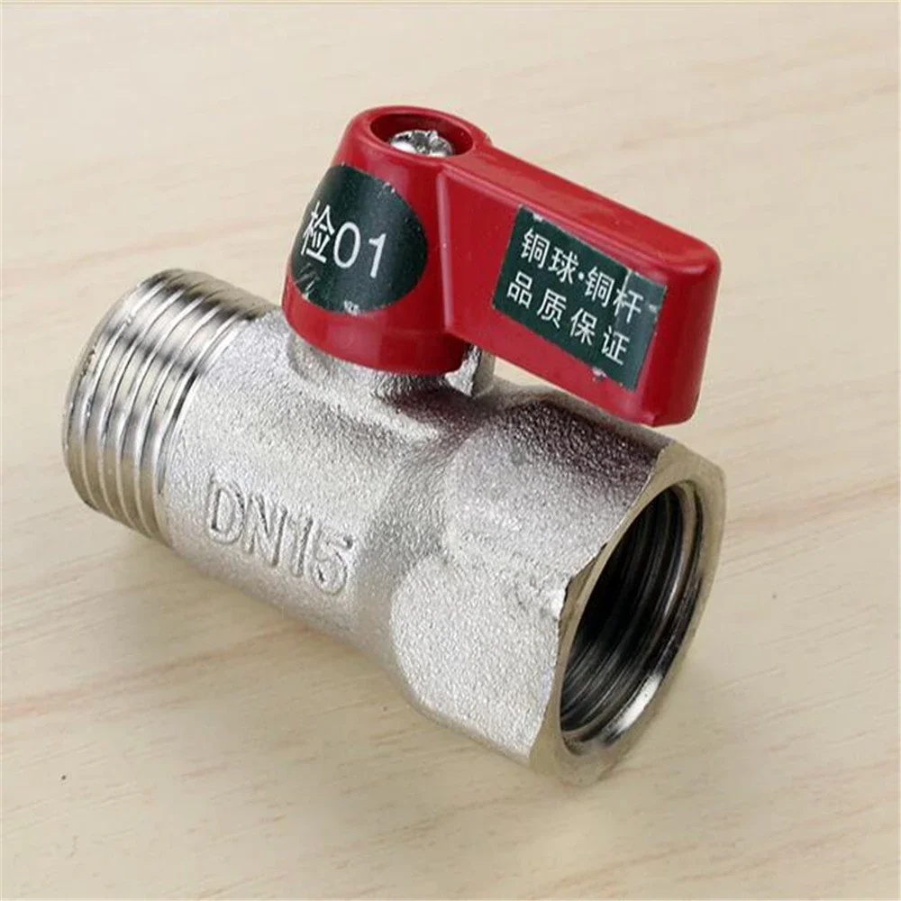 Full Copper Thickening Integrated Ball Valve Inner And Outer Teeth DN15 Copper Ball Core Valve 1/2 Switch