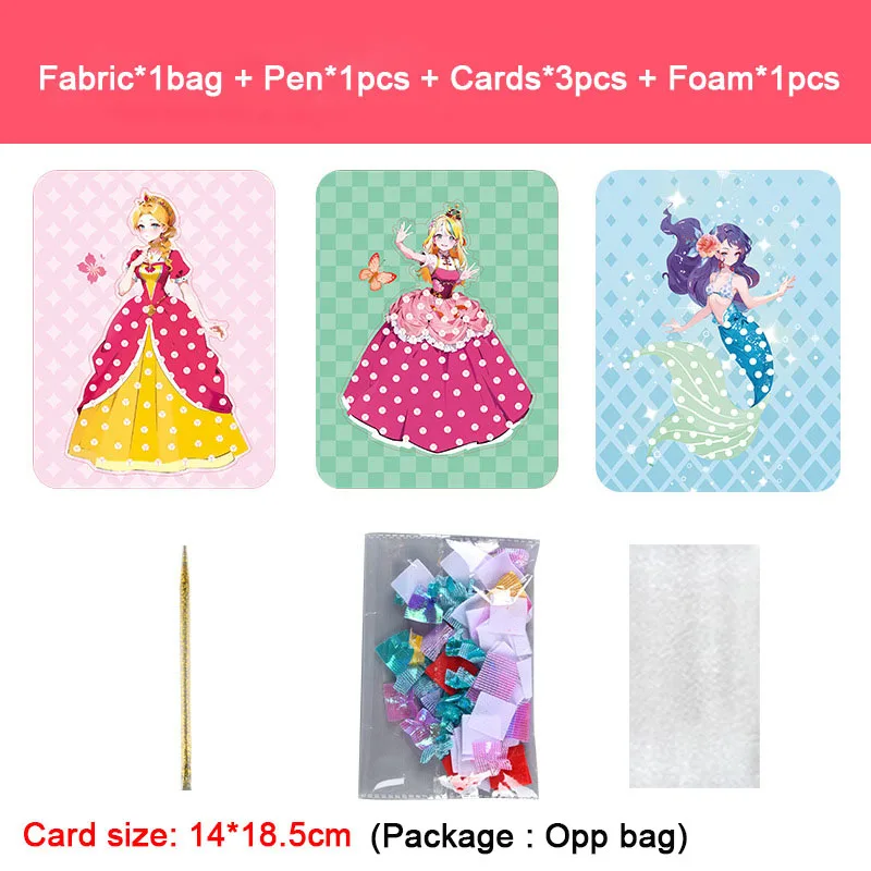 Fabric Art Frenzy: Princess Dress-Up Animal Puzzle & DIY Craft Kit