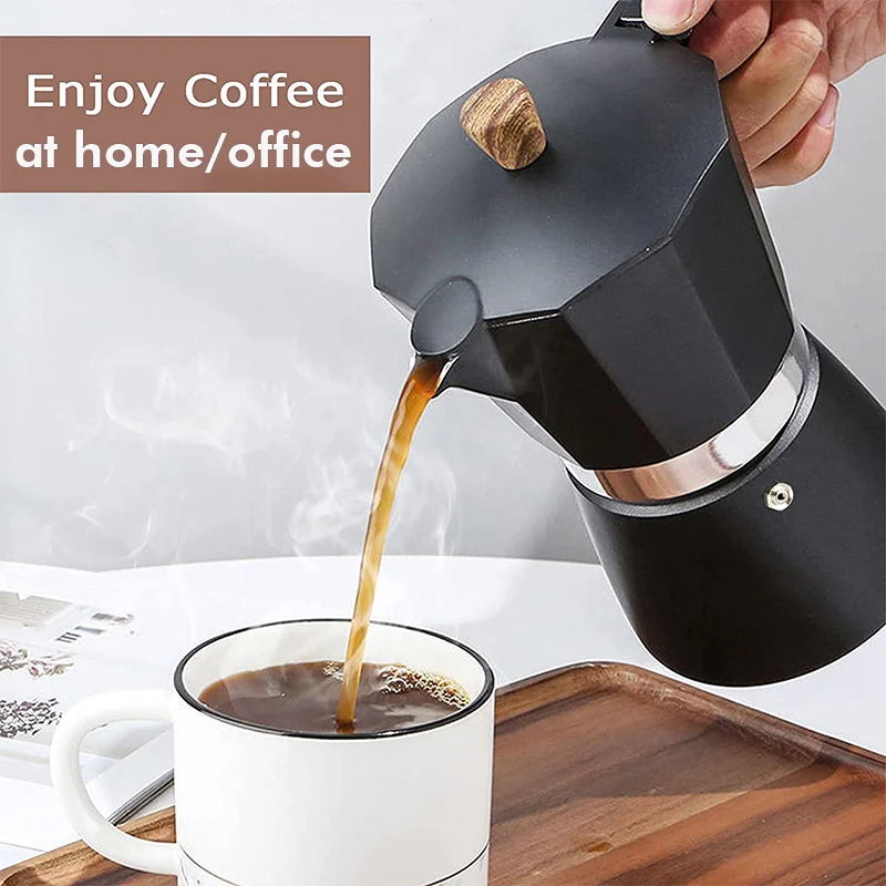 Stove-top aluminum espresso maker –