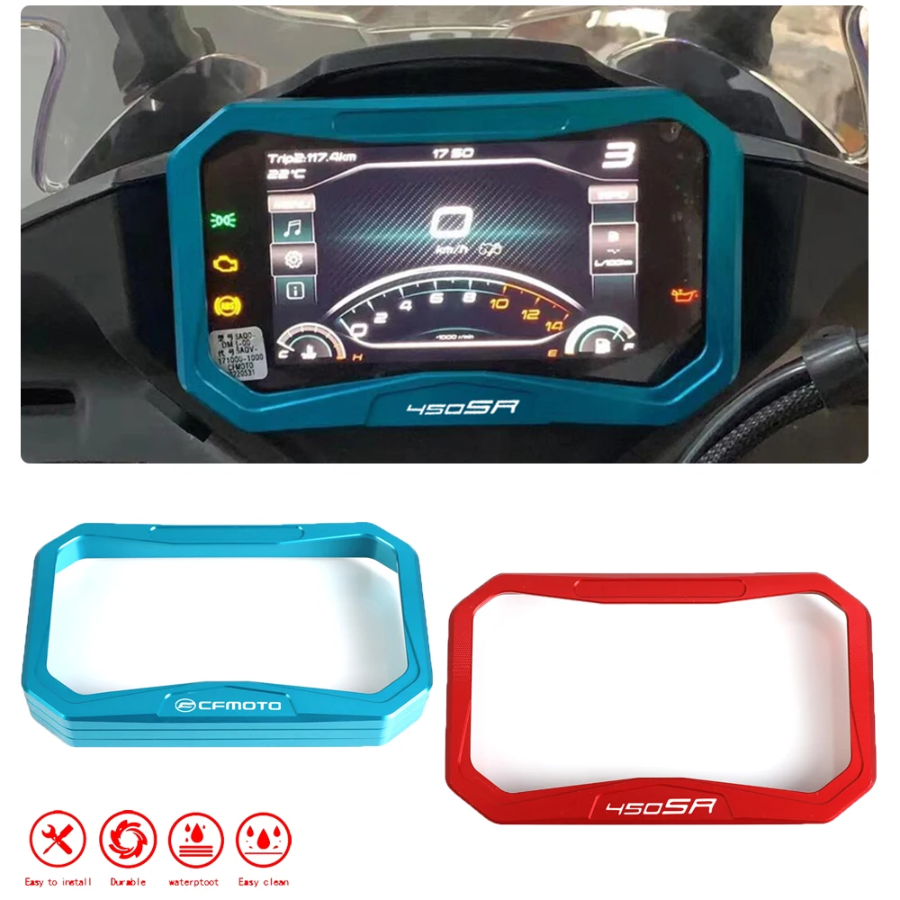 

2023 2024 New Motorcycle CNC Meter Frame Cover Screen Glare Shield Instrument Display Guard FOR CFMOTO CF MOTO 450SR 450 SR 2022