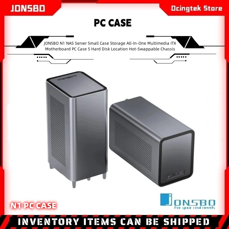 JONSBO N1 small Chassis NAS storage all-in-one server multimedia 5disk 6disk hot-swap chassis vertical and horizontal two design