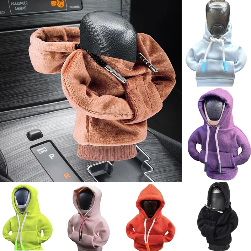 Gear Shift Hoodie Cover Shift Fashion Gearshift Hoodie Fits Manual Automatic Universal Car Shift Lever Interior Decoration