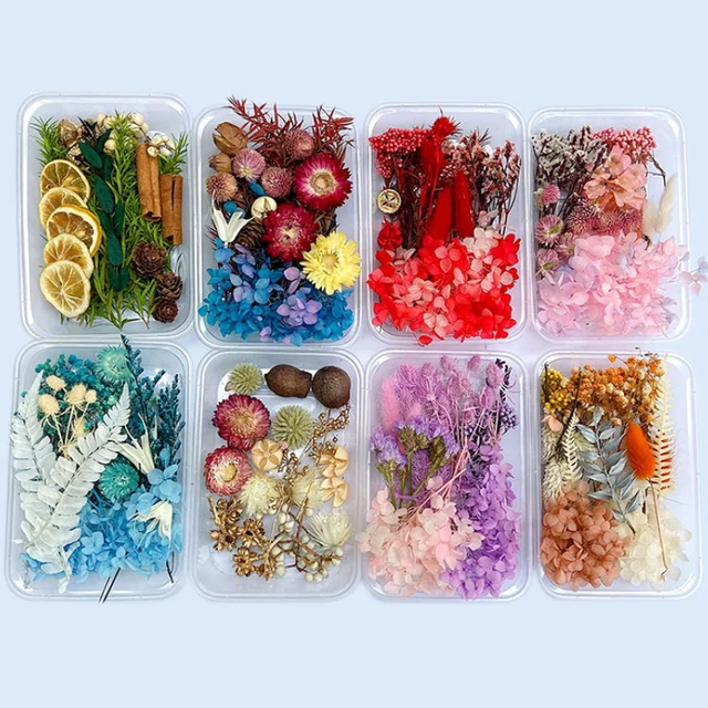 1box Natural Dried Flowers for Epoxy Resin Casting Mold Fillings DIY  Aromatherapy Candles Making Crafts Party Wedding Decoration