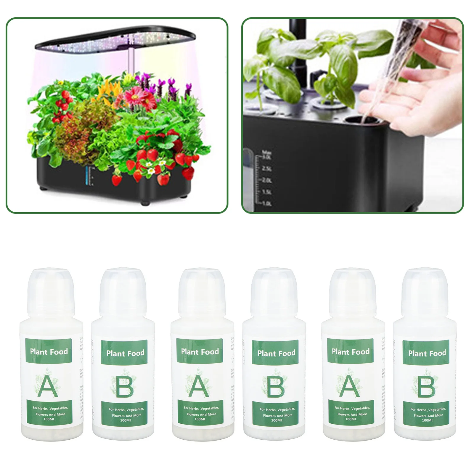 Hydroponic Plant Nutrient Set - Premium Indoor Plant Food