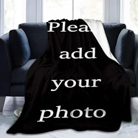 Custom Digital Flannel Fleece Blanket, suitable for family beds, sofas, offices, outdoor camping, Customized Blanket with Images 5