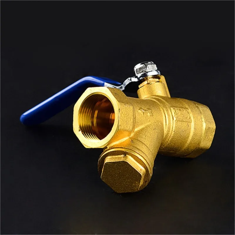 1pcs Brass Y Type Strainer Filter Ball Valve 32mm DN32 BSP Equal Female Thread
