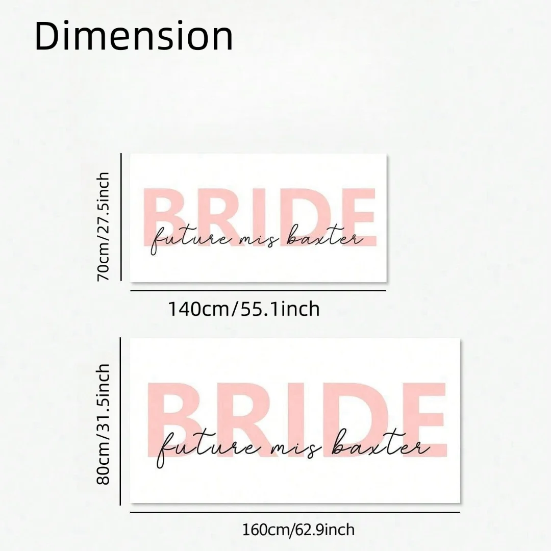 1pc Custom Bride And Bridesmaid Beach Towels Plush, Microfiber Terry Cloth Bride Tribe Bach Towels 6