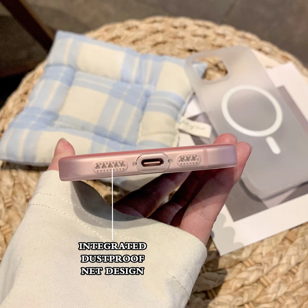 Matte Ultra-Thin Magnetic Wireless Charging Cover