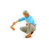 1/87 People Figure Painter Miniature Painting Scene Micro Landscape with Ladder Rack for Train Railways Sand Table Building Kit 5