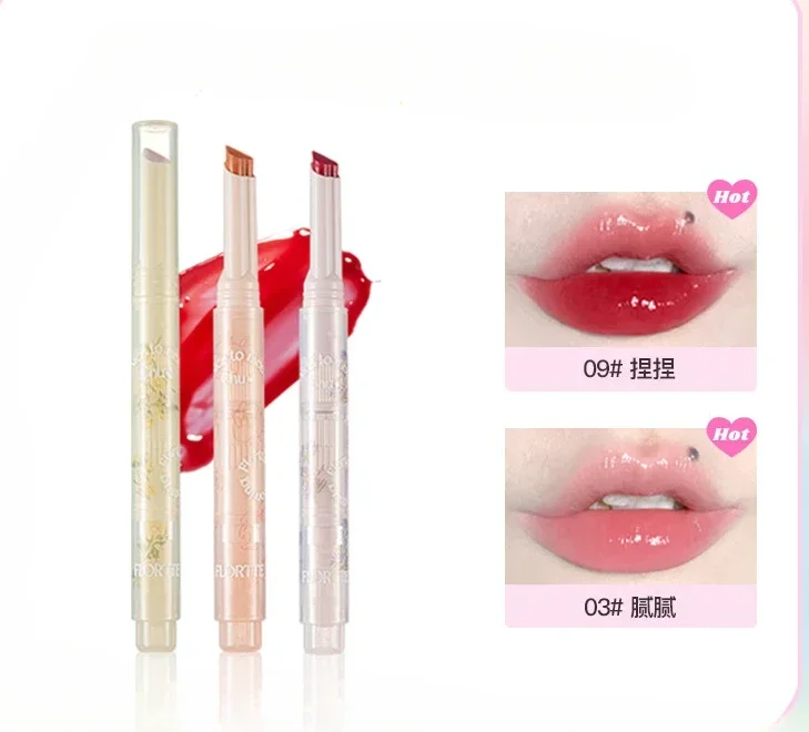 

First Kiss Love Stick Jelly Lipstick Lip Balm Mirror Water Light Lip Lacquer Lipstick