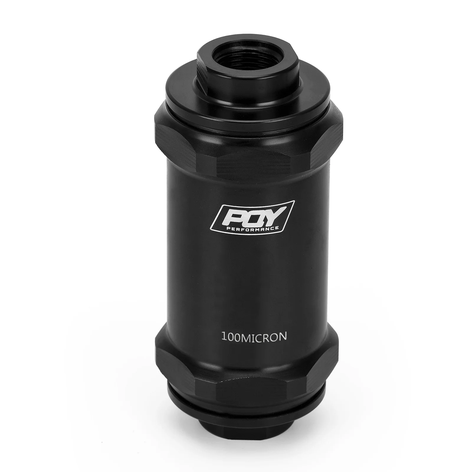 Schwarz eloxierter AN6 AN8 AN10 Hochleistungs-Inline-Kraftstofffilter mit 10 Mikron 100 Mikron Edelstahlelement – Detail 10